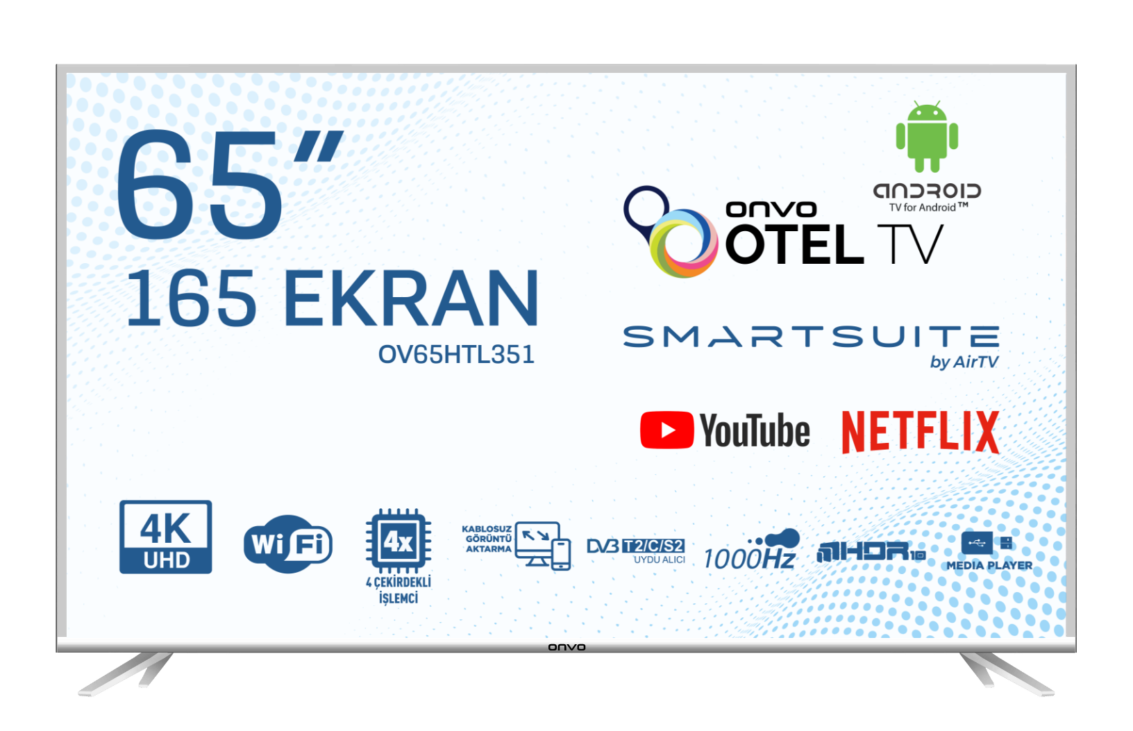 ONVO OV65HTL351 65'' ULTRA HD OTEL IP TV