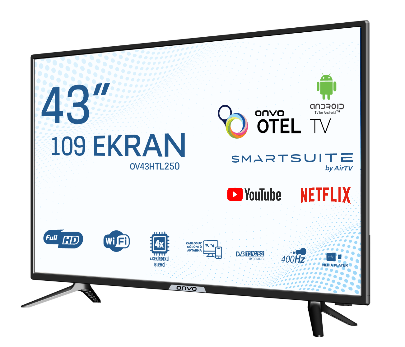 ONVO OV43HTL250 43'' FULL HD OTEL IP TV