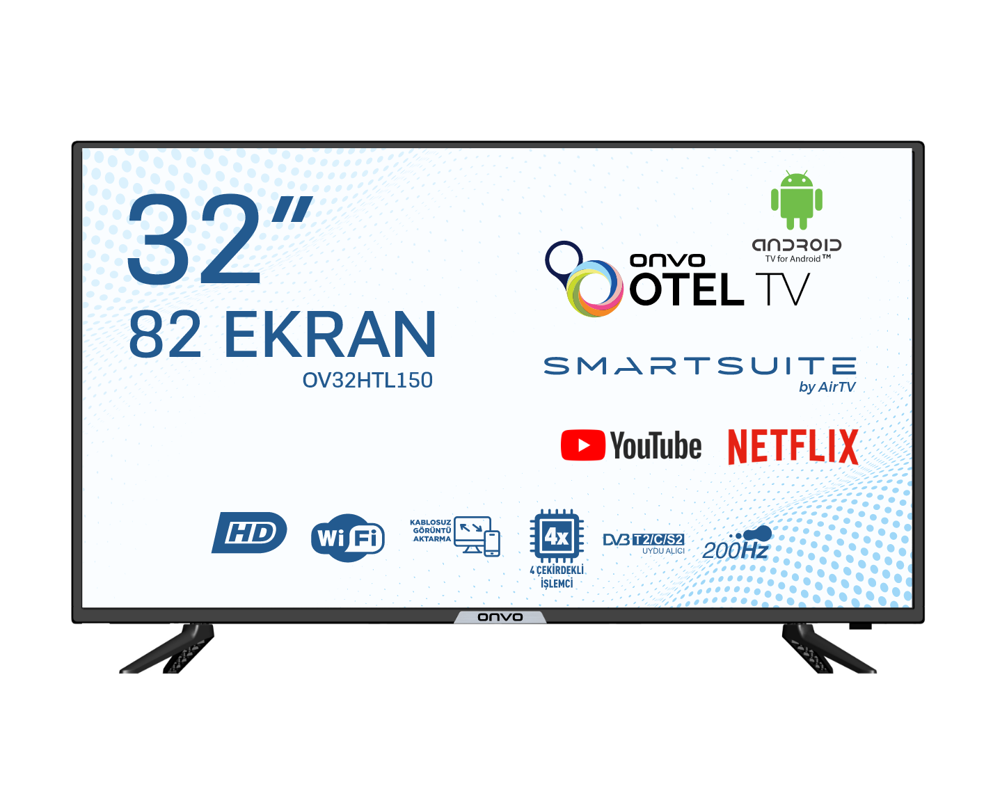 ONVO OV32HTL150 32'' HD READY OTEL IP TV