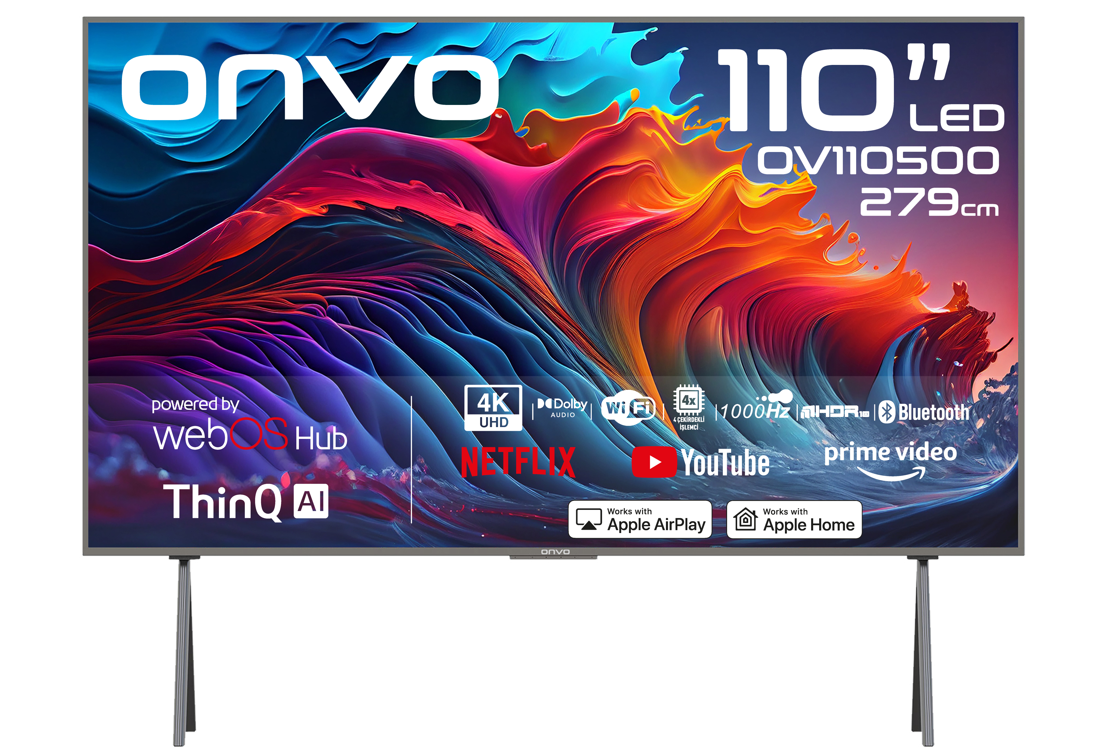 ONVO OV110500 110'' ULTRA HD WEBOS SMART LED
