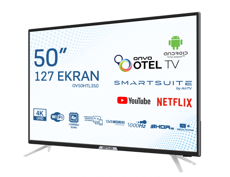ONVO OV50HTL350 50'' ULTRA HD OTEL IP TV