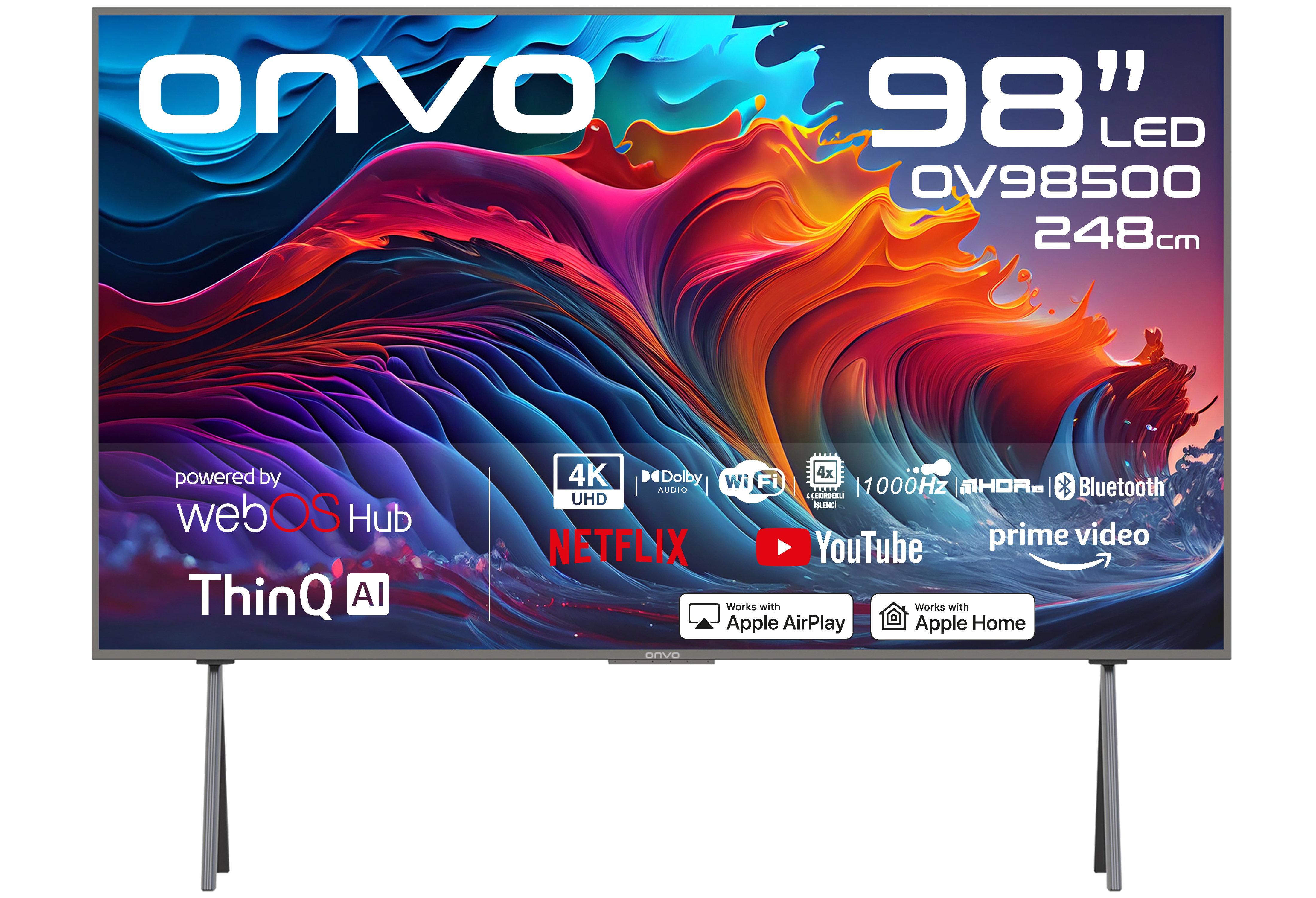 ONVO OV98500 98'' ULTRA HD WEBOS SMART LED